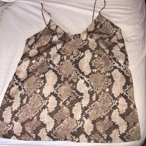 H&M snake print top